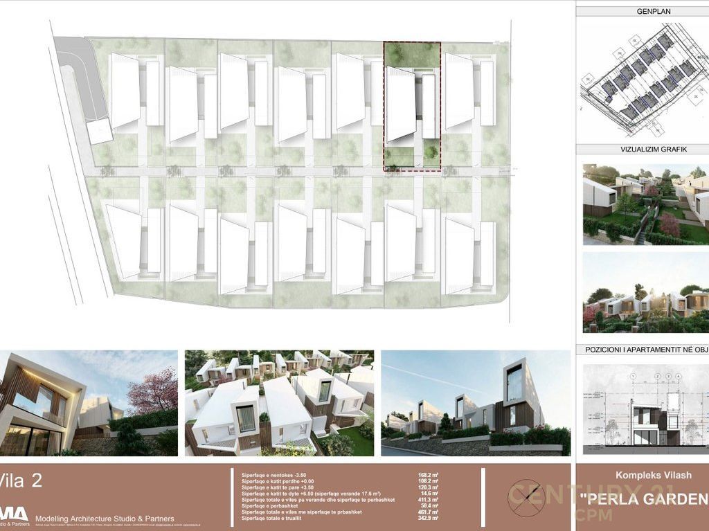Shitet vilë 3 kateshe tek Perla Residence në Mjull - Bathore 750,000 €