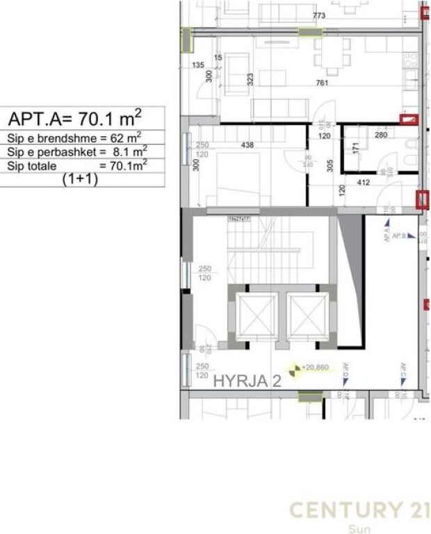 Appartamento 1+1 in vendita nella zona del Comune di Parigi