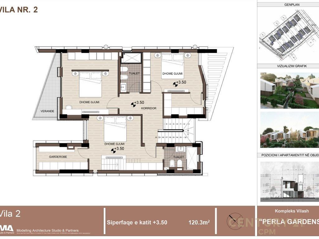 Shitet vilë 3 kateshe tek Perla Residence në Mjull - Bathore 750,000 €