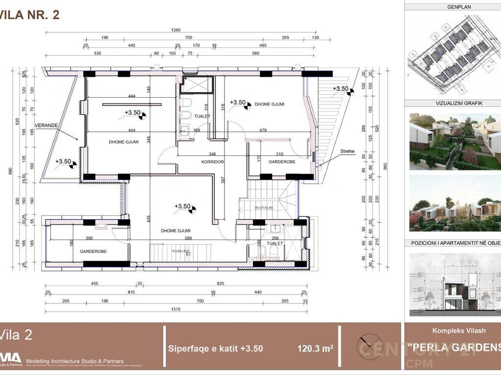 Shitet vilë 3 kateshe tek Perla Residence në Mjull - Bathore 750,000 €