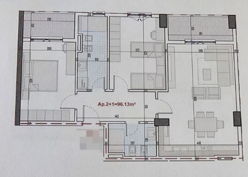 Apartament 2+1 per shitje tek Ringside Residnece ne Paskuqan.