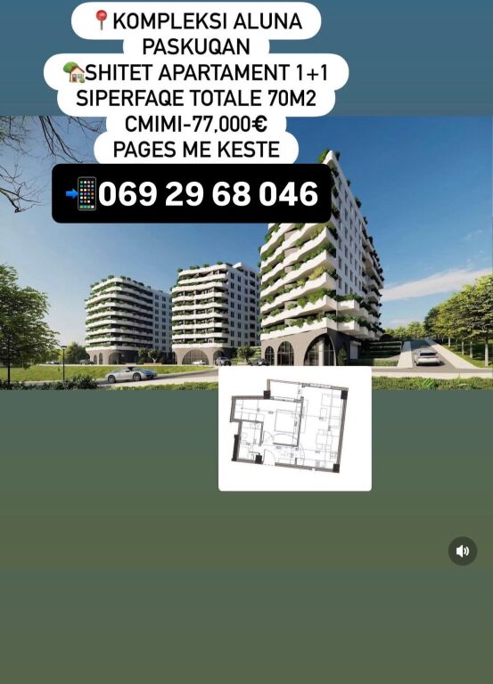 Vendesi appartamento 1+1 Aluna Residence