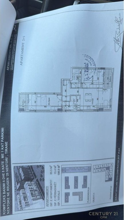Apartment 2+1+2 for Sale at “Tirana New Entry 2” Tirana 120,000 €