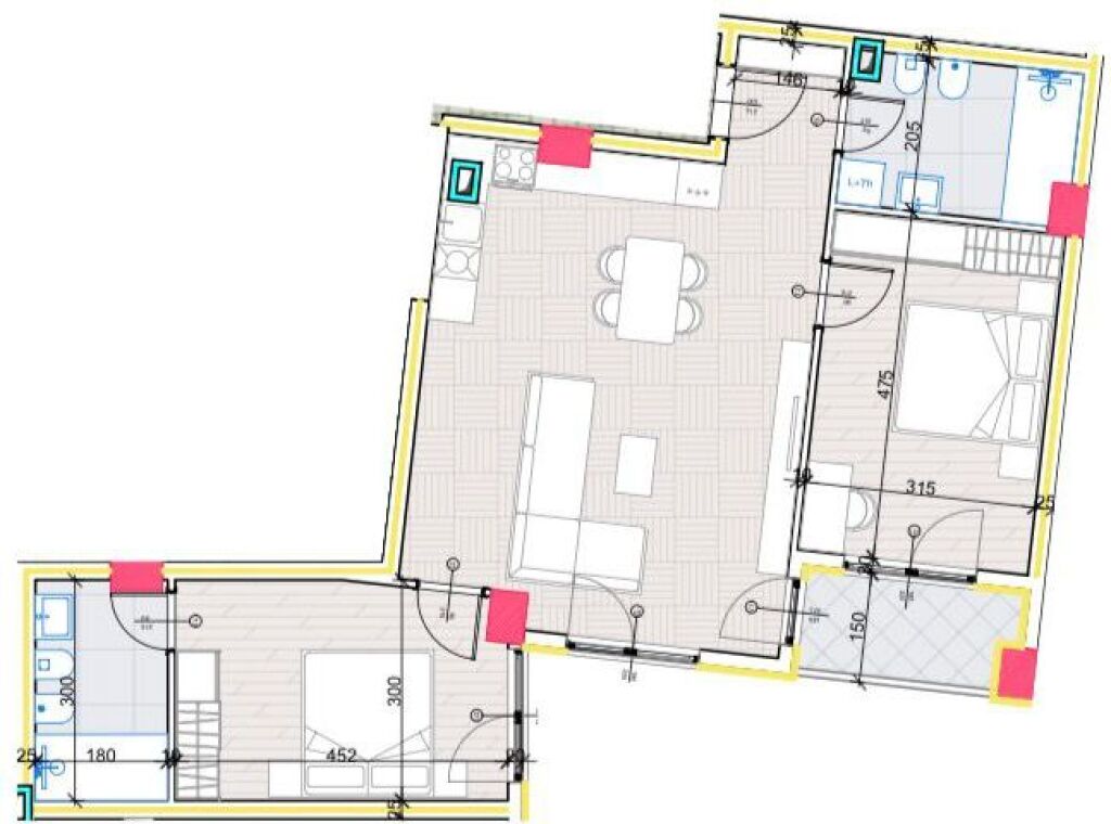 Appartamento 2+1 in vendita presso Aluna Residence a Paskuqan.