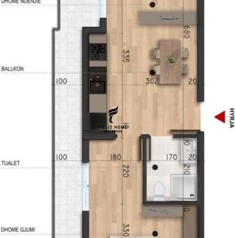 IN VENDITA APPARTAMENTO 1+1 MALI ROBIT DURRES 83.000 EURO FH-66150