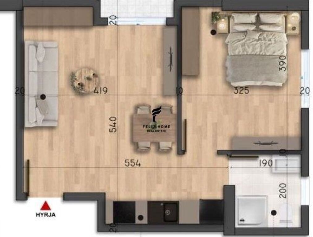 SHITET APARTAMENT 1+1 MALI ROBIT DURRES 65.000 EURO FH-66157