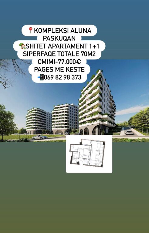 Paskuqan Apartment 1+1 for Sale