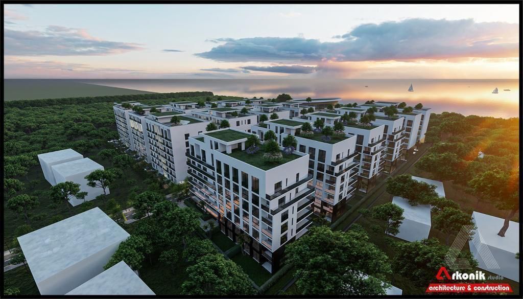 APARTMENT 1+1 FOR SALE WITH SEA VIEW IN GOLEM