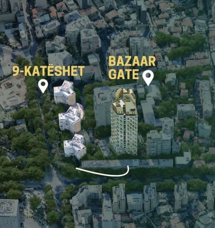 APARTAMENT 1+1 NË SHITJE TE BAZAAR GATE