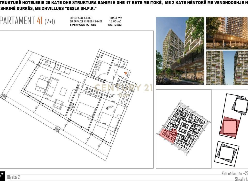 APARTAMENT 2+1 PER SHITJE TEK "DESLA TOWER" PLAZH,DURRES !
