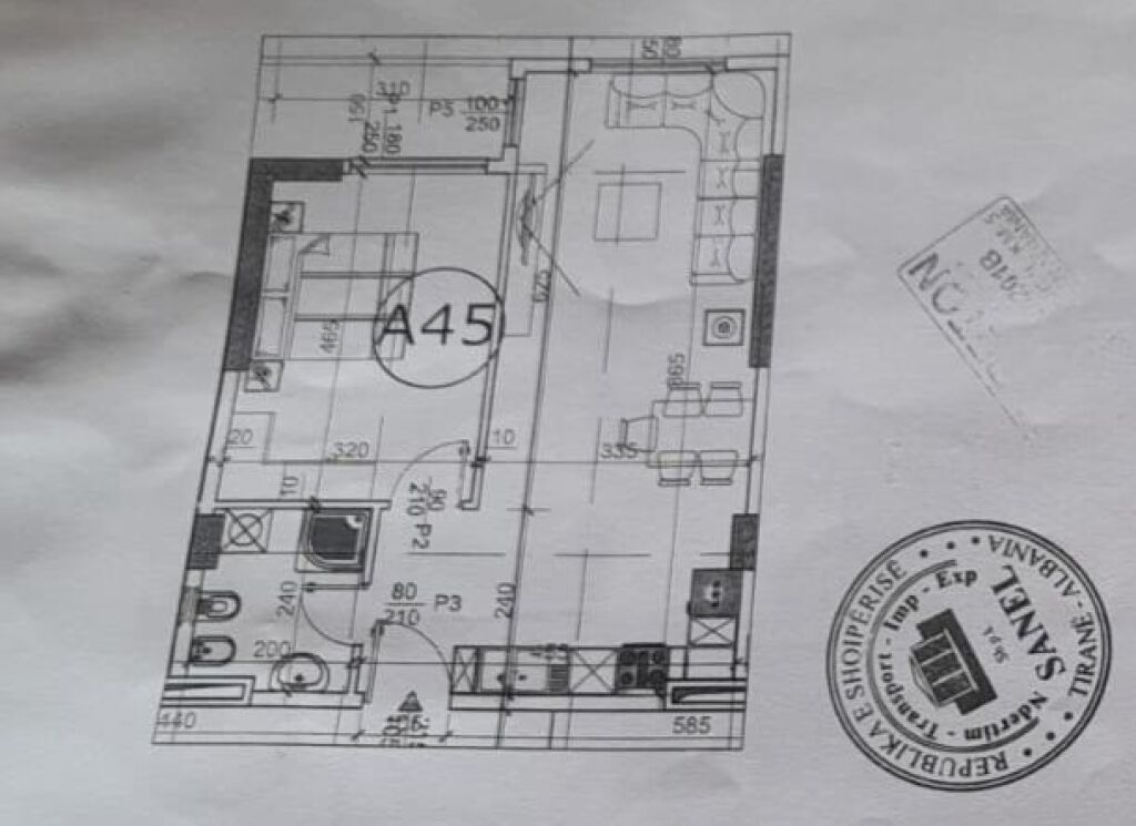 Apartment 1+1 for sale in Paskuqan