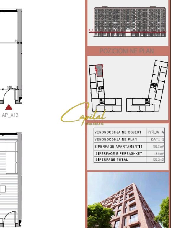 SHITET APARTAMENT 3+1 RRUGA 5 MAJI 189.000 EURO