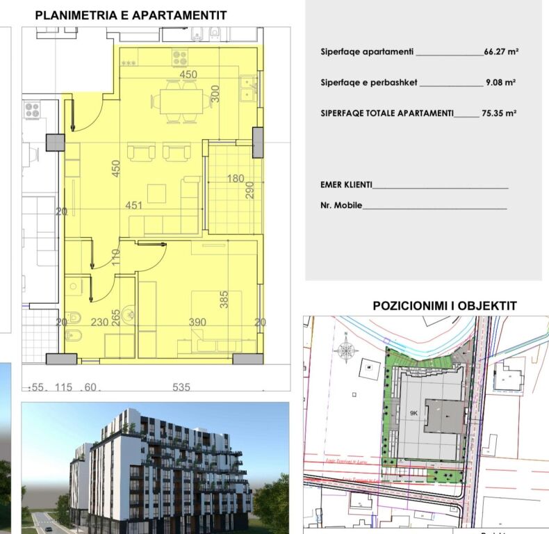 Apartament 1+1 + 🅿️ ne shitje! Paskuqan