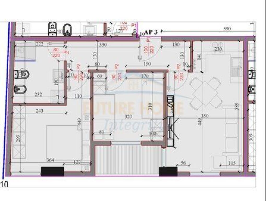 Shitet, Apartament 2+1, Rezidenca Kodra e Liqenit, Paskuqan, Tiranë.