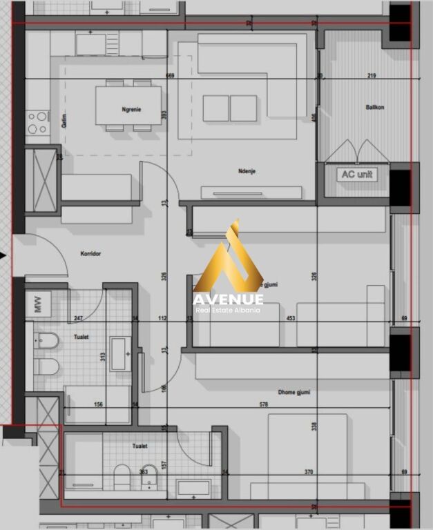 🏙️ Shitet Apartament 2+1+2 në Bulevardin e Ri, Tiranë