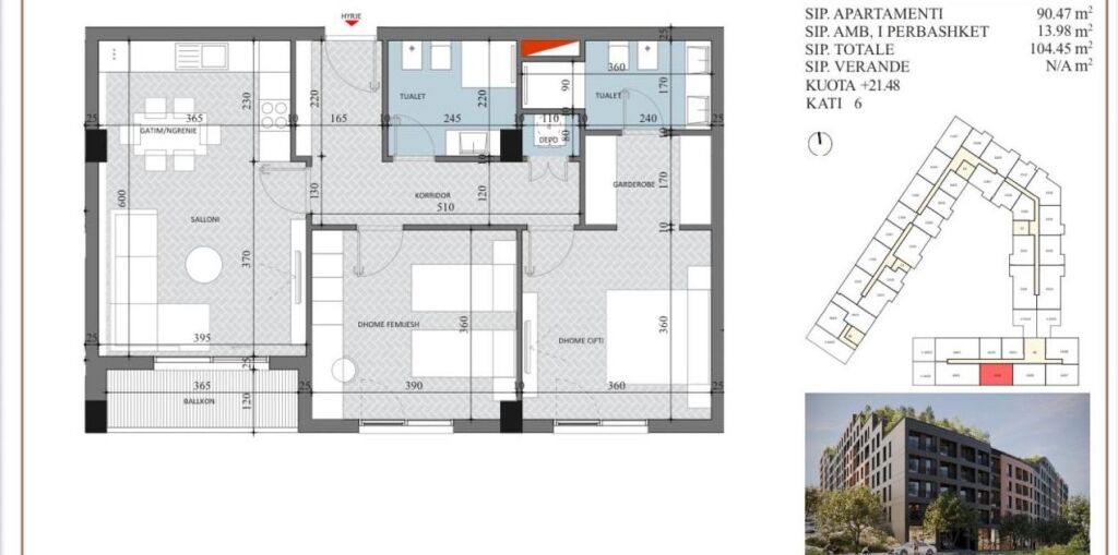 Shitet, apartament 2+1, kompleksi diellon, paskuqan