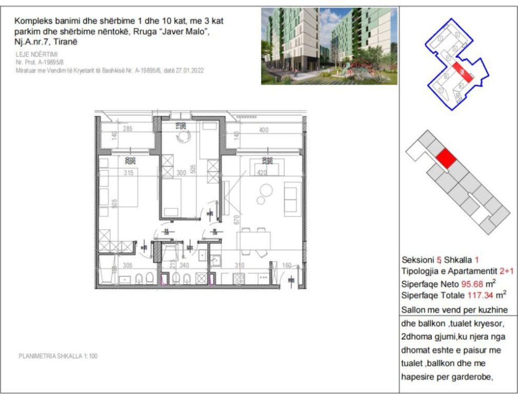 Apartament tek RiverSide Residence 199.000 € ‼️