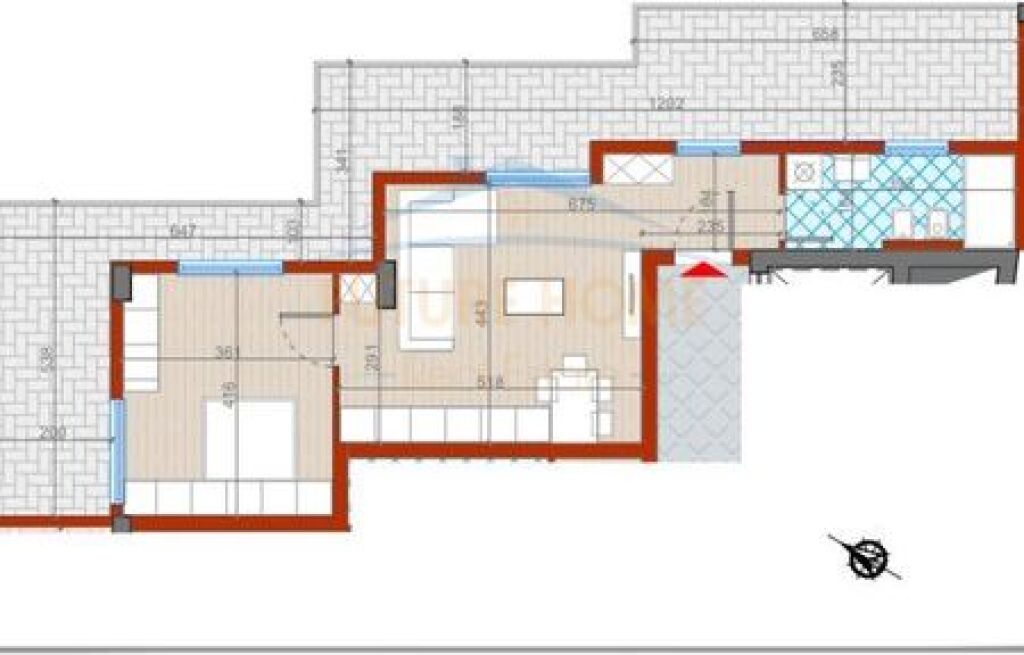 For sale, Apartment 1+1, UrbanVista Complex Tirana, Don Bosko