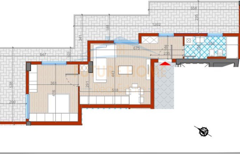 For sale, Apartment 1+1, UrbanVista Complex Tirana, Don Bosko