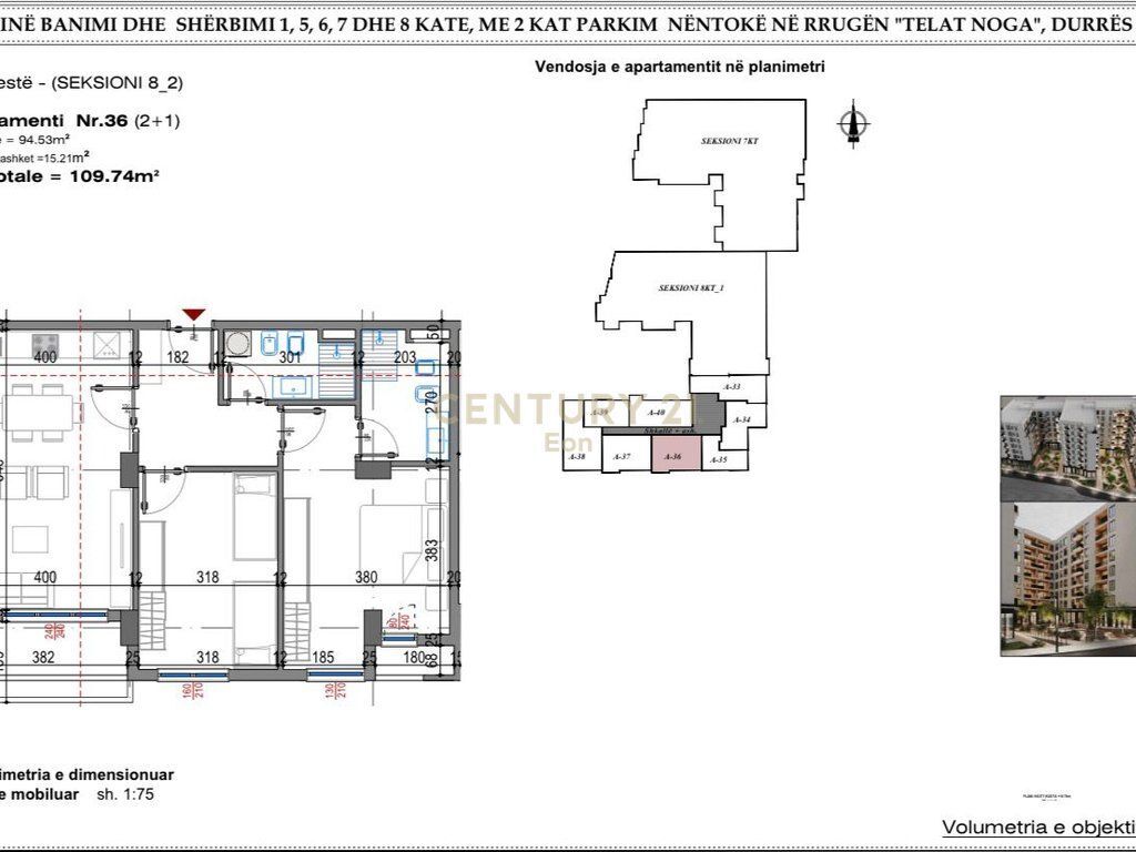 VENDIAMO APPARTAMENTO 2+1+2 PRESSO "WEST RESIDENCE" VICINO ALL'OSPEDALE, A DURAZZO !