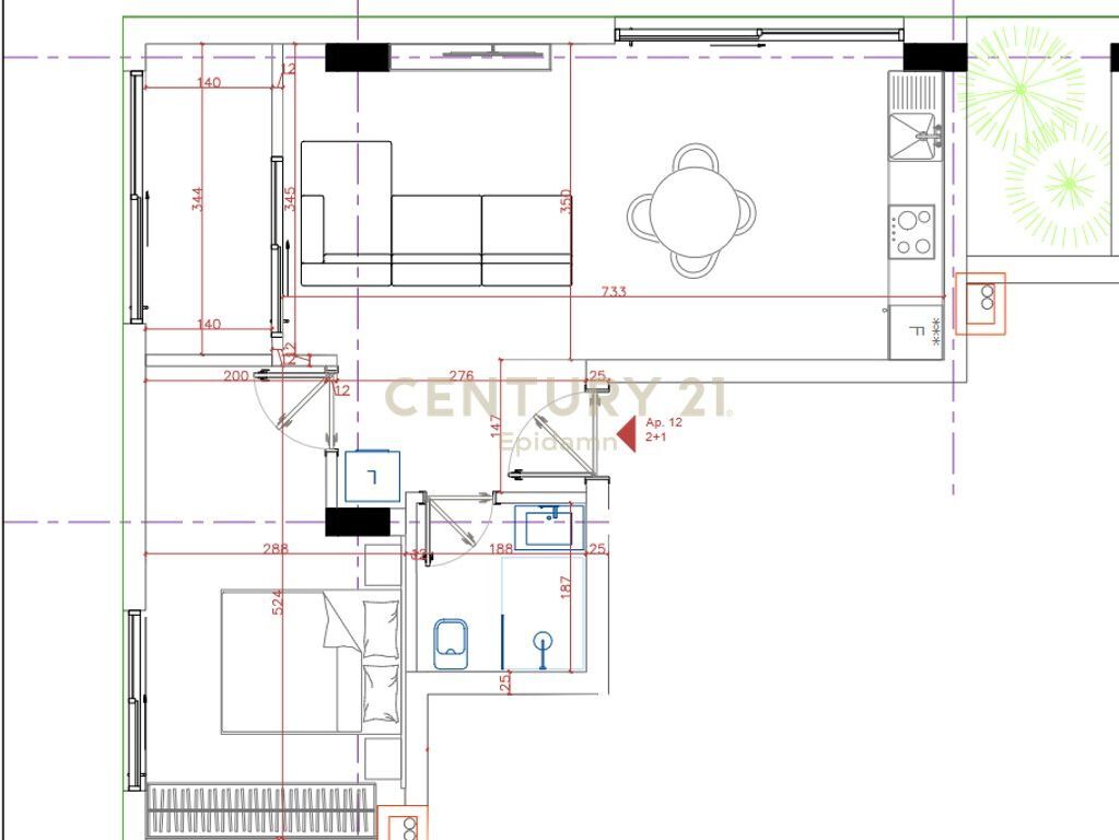 VENDESI APPARTAMENTO 1+1 A " PORTO LALZI " HAMALLAJ