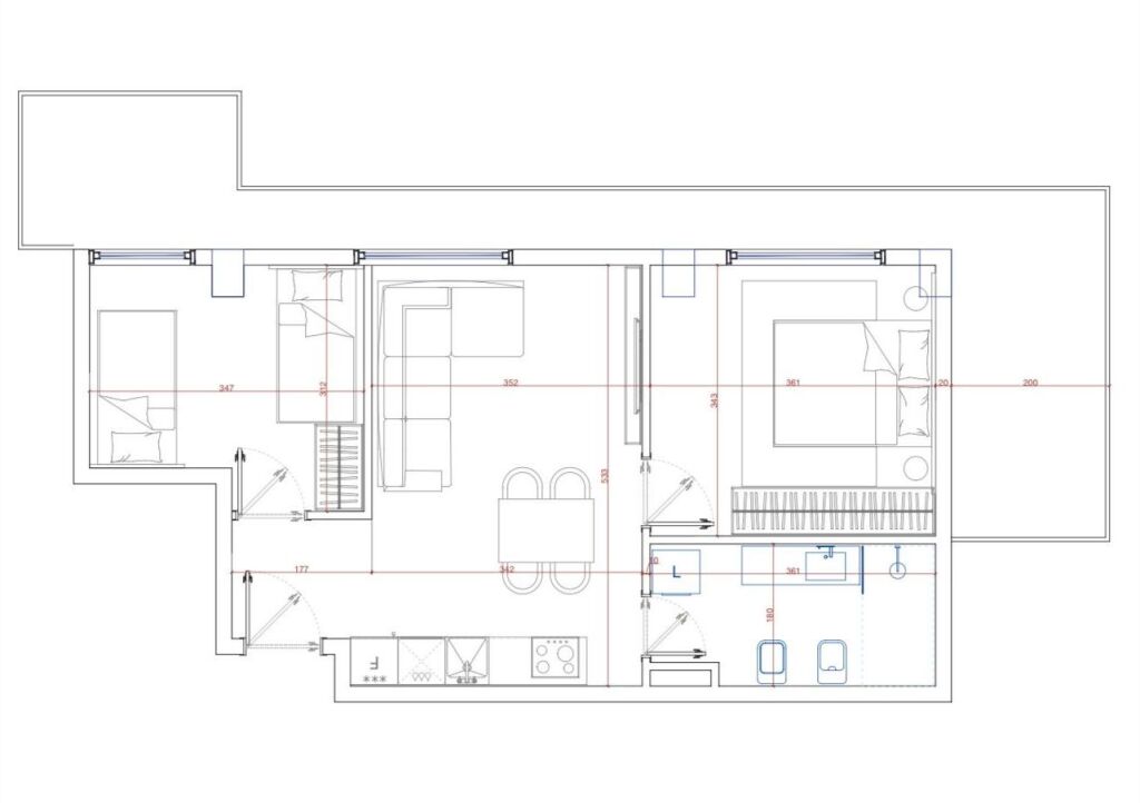 Shitet apartament 2+1 tek Komuna e Parisit