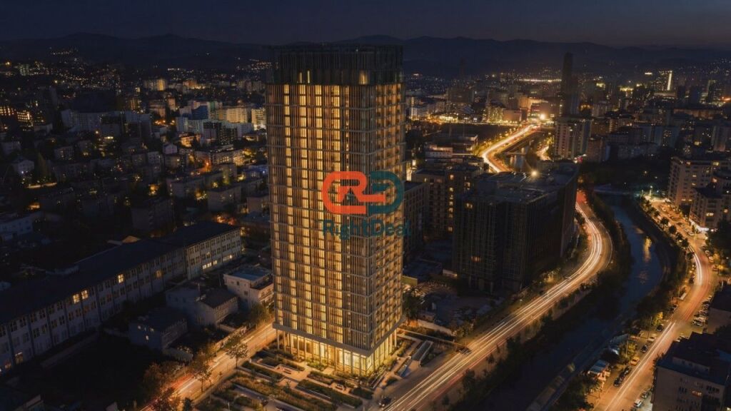 At Eterna Tirana, Apartment 1+1 for Sale, With Regular Floor Plan!!