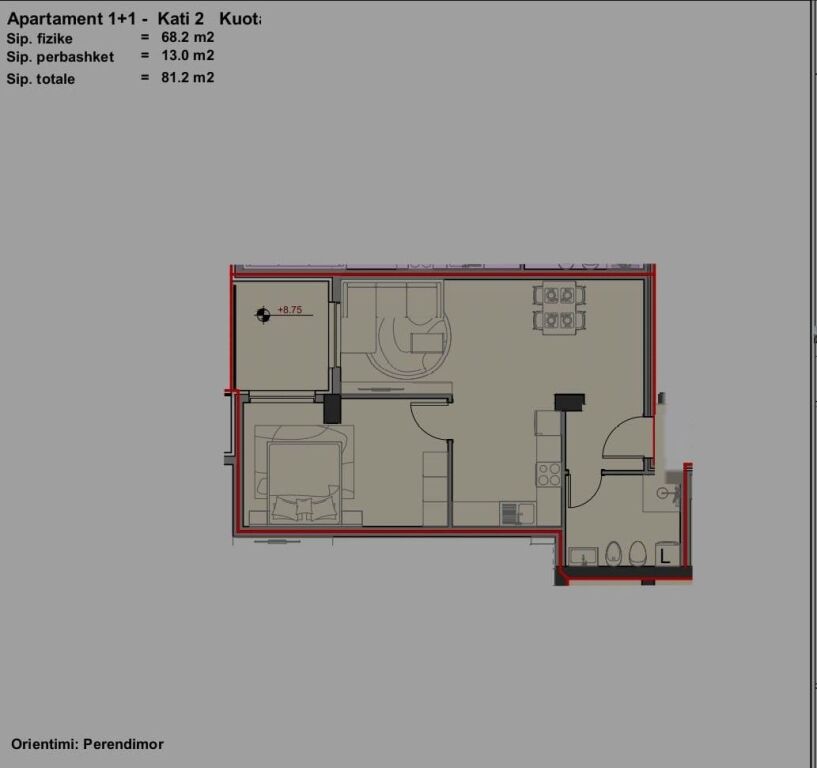 Shitet Apartament 1+1 te Aluna 2 Residence, Paskuqan