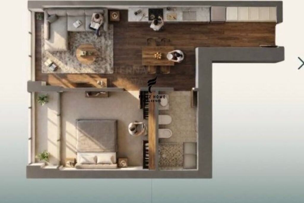 SHITET APARTAMENT 1+1 ALI DEMI 115.200 EURO FH-66708