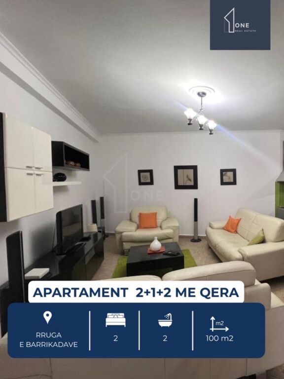 Apartament me qera 2+1+2 Rruga e Barrikadave