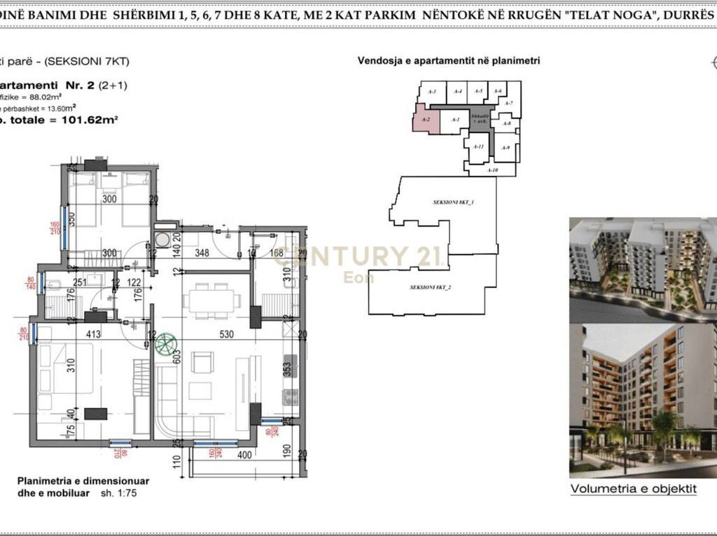 VENDIAMO APPARTAMENTO 2+1+2 PRESSO "WEST RESIDENCE" VICINO ALL'OSPEDALE, A DURRËS !