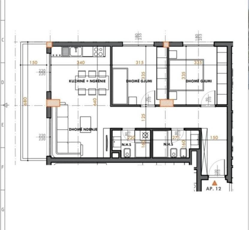 Apartament 2+1 në shitje – Fusha e Aviacionit