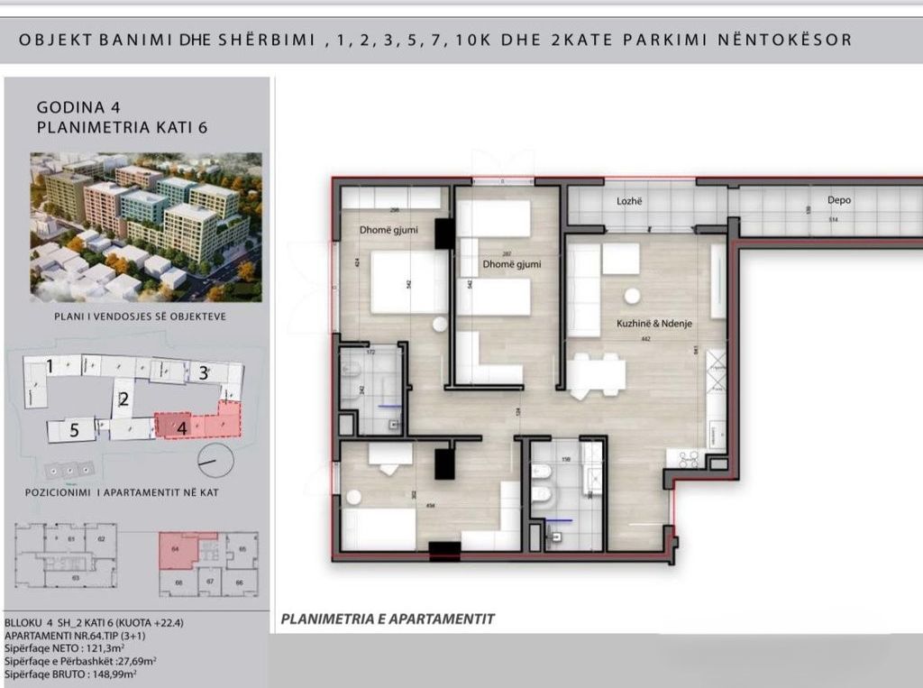 SPLENDOR RESIDENCE VENDIAMO APPARTAMENTO 3+1+2+DEPOSITO