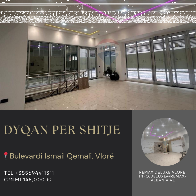🏪 SHOP FOR SALE – ISA BOLETINI SQUARE, VLORA