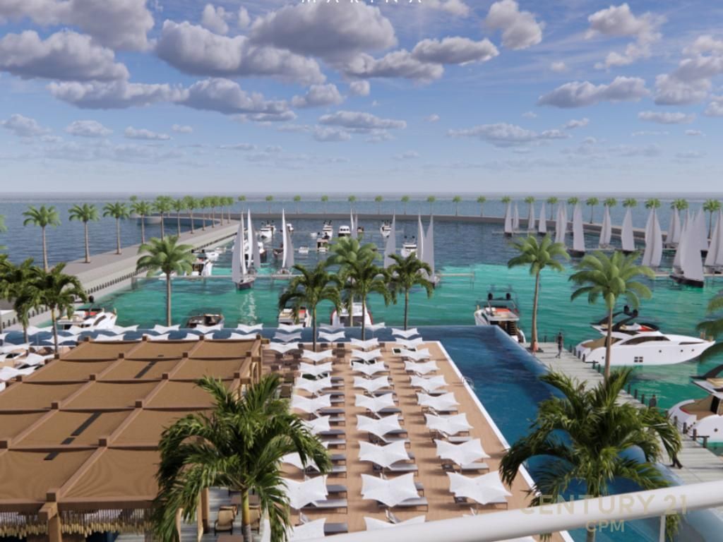 APARTMENT 1+1 WITH VERANDA AT TURQUOISE MARINA, LALEZ BAY!