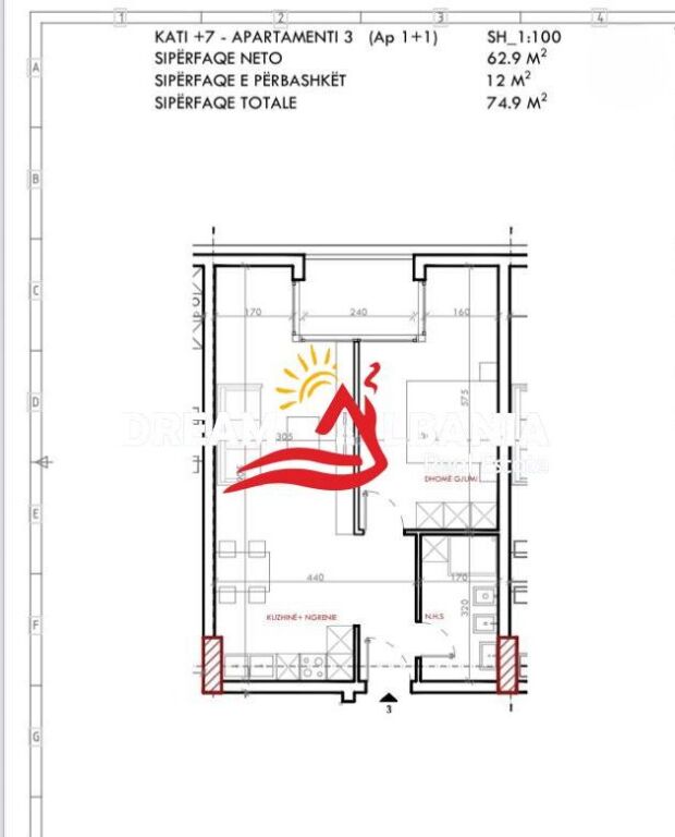 Apartament 1+1 në shitje në zonën e Astirit në Tiranë (ID 41111542)