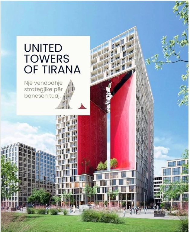 Appartamento 1+1 in vendita presso United Towers di Tirana