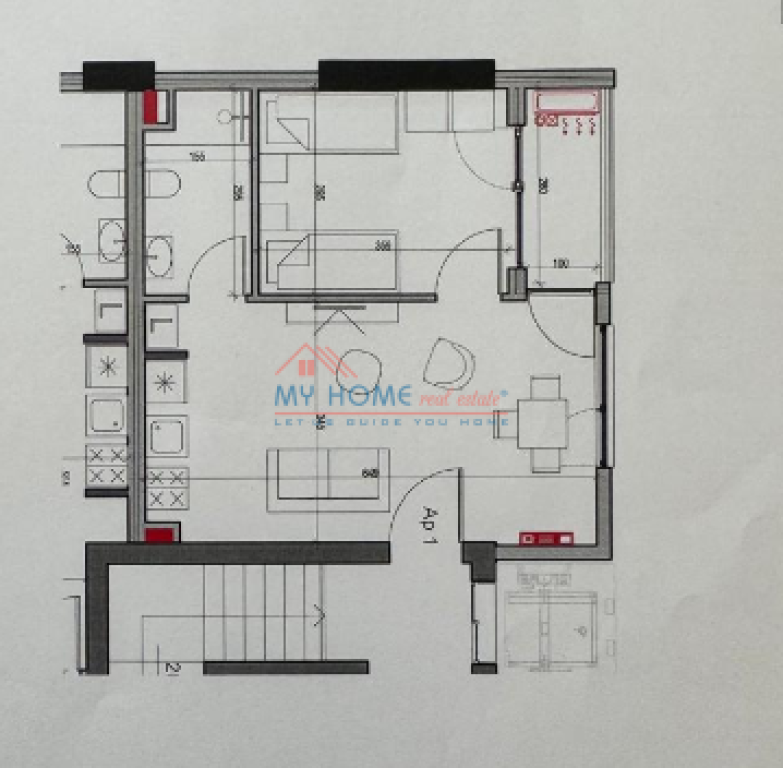 Apartment 1+1 for Sale at Birra Tirana
