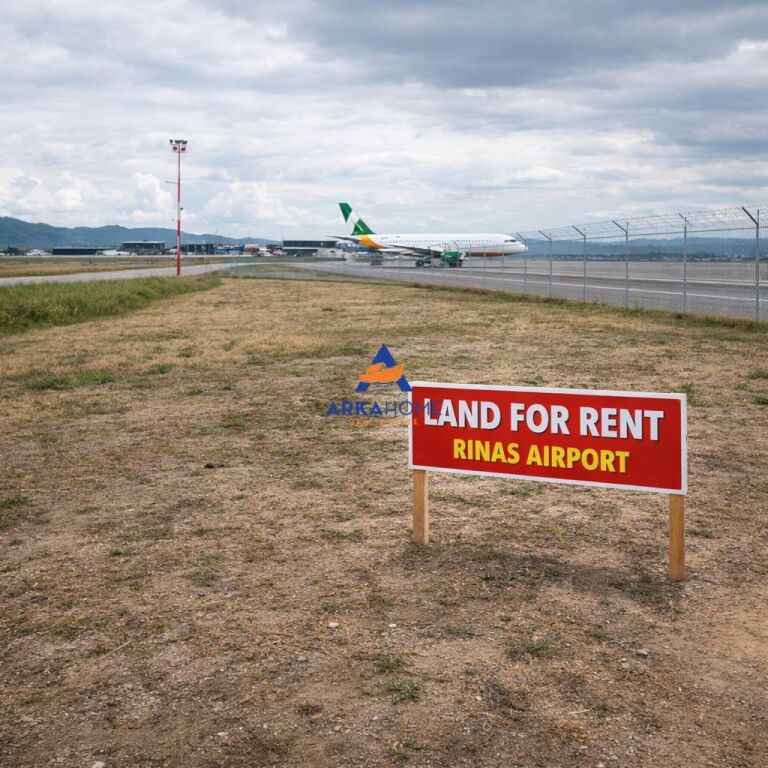 FOR RENT 5000M2 LAND "NEAR RINAS AIRPORT" 4000 EURO