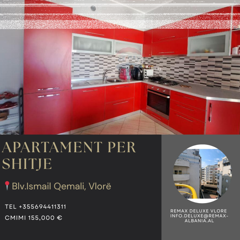 🏡 APPARTAMENTO 2+1+2 IN VENDITA – BLV. ISMAIL QEMALI, VLORË 🌇