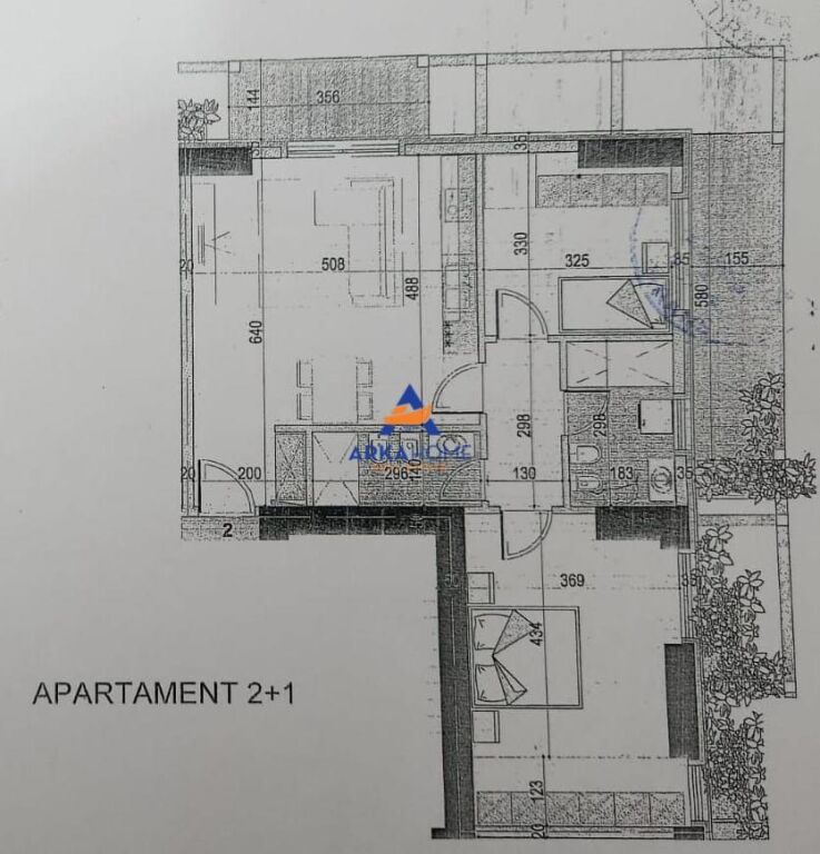 UFFICIO IN AFFITTO 124M2 "TIRANA GARDEN BUILDING, VIA KAVAJES" 1200 EURO