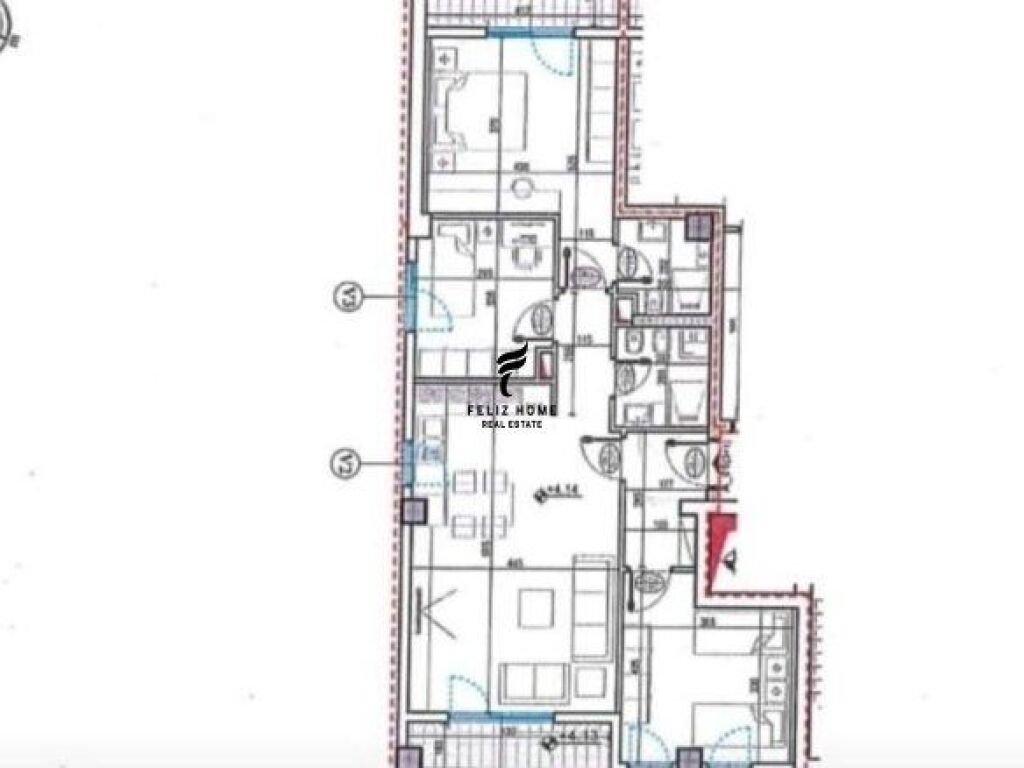 OFFICE FOR RENT 128 M2 NEW BOULEVARD 80,000 LEKE FH-67246