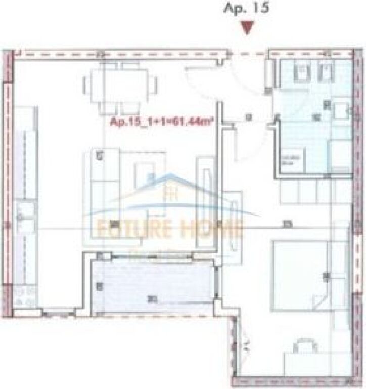 In vendita, Appartamento 1+1, Ringside Residence, Paskuqan.