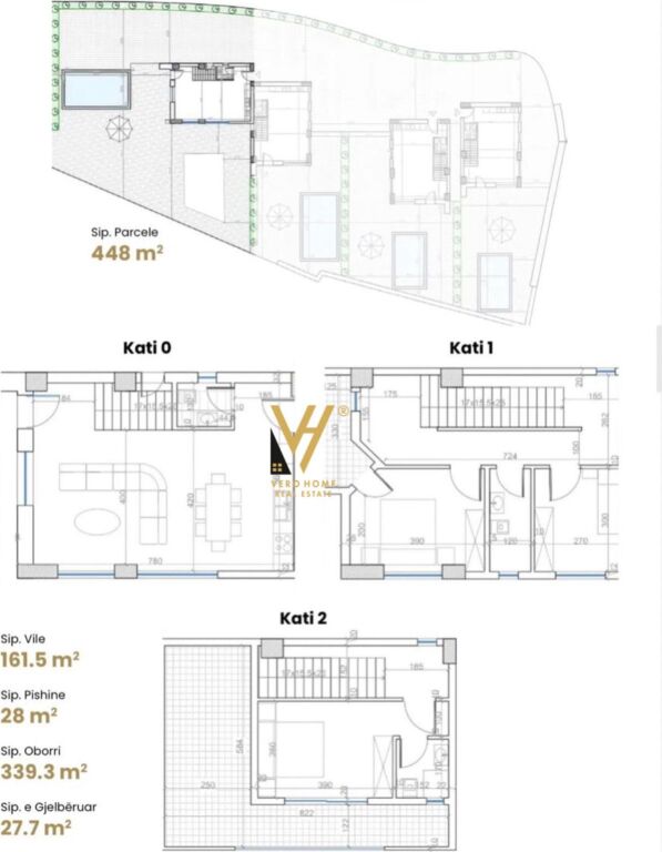 VILLA SU TRE PIANI IN VENDITA A WHITE VILLAS, BORSH 600.000 EURO