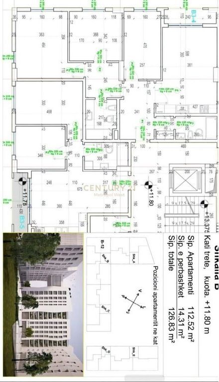 In vendita, Appartamento 3+1+2, Residenza Porcelani 3, Tirana