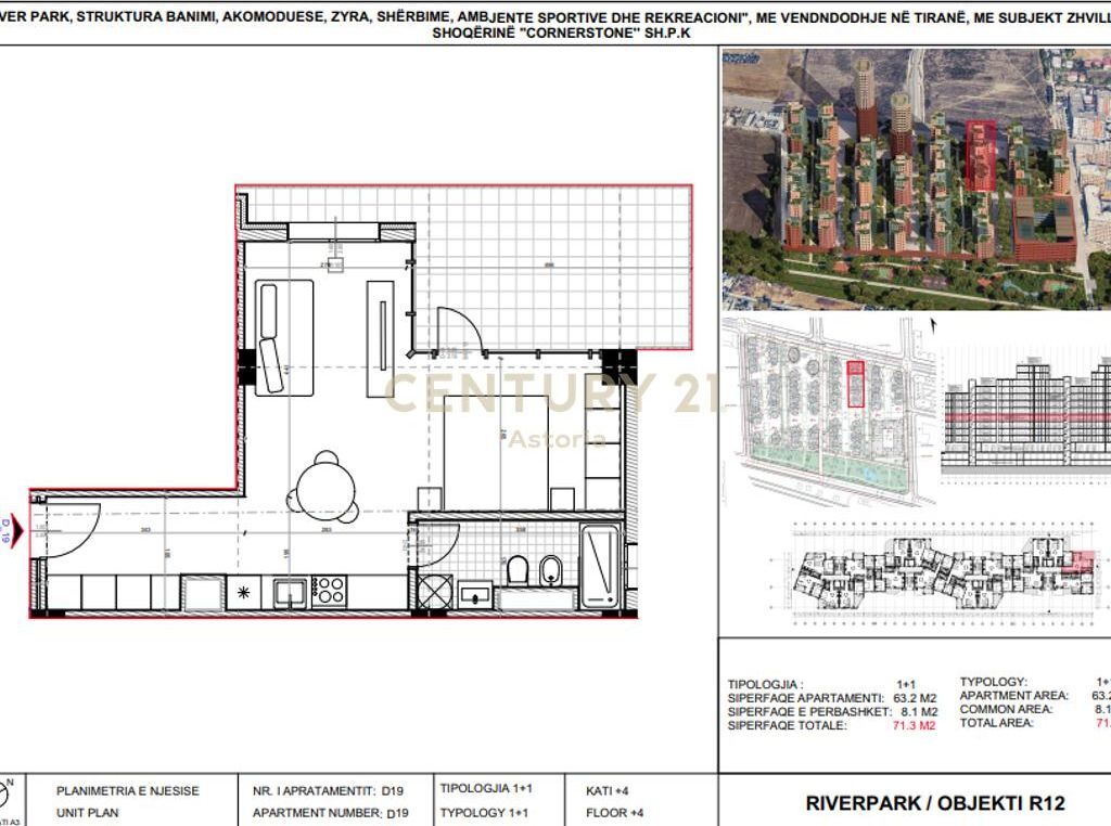 Appartamento 1+1 in vendita, River Park Residence