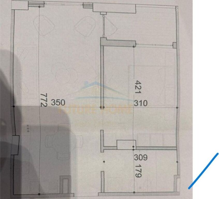 In vendita, appartamento 1+1, Don Bosko, Tirana.