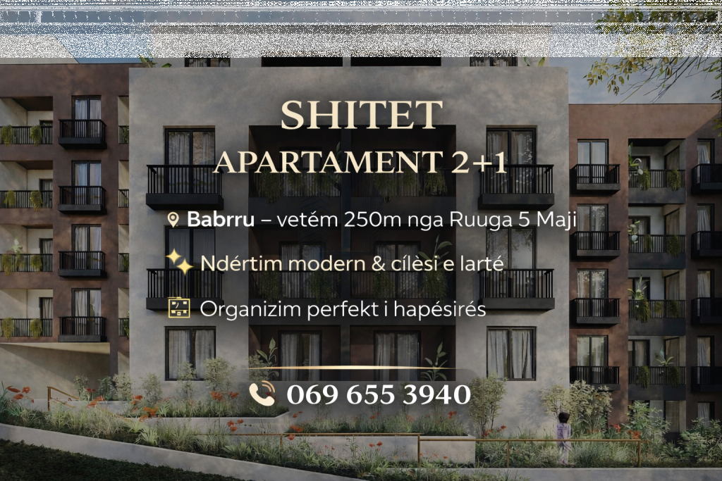 2+1 Apartment for sale in Babrru 250m away from 5 May Street. 131'200€