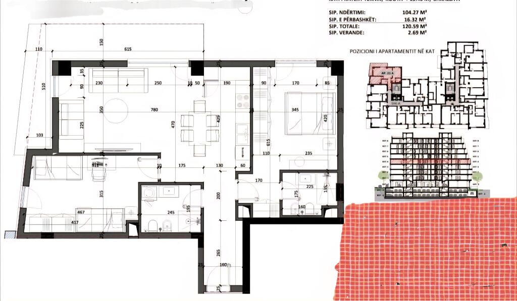 FOR SALE ALSO WITH BANK LOAN!FOR SALE 2+1 APARTMENT IN THE BATHORE AREA, KAMEZ!