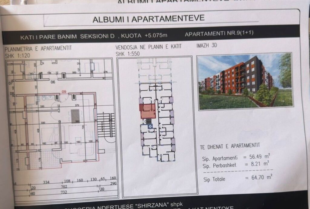 🏡 Vendesi in vendita Appartamento 1+1 – Lake Side Residence, Paskuqan